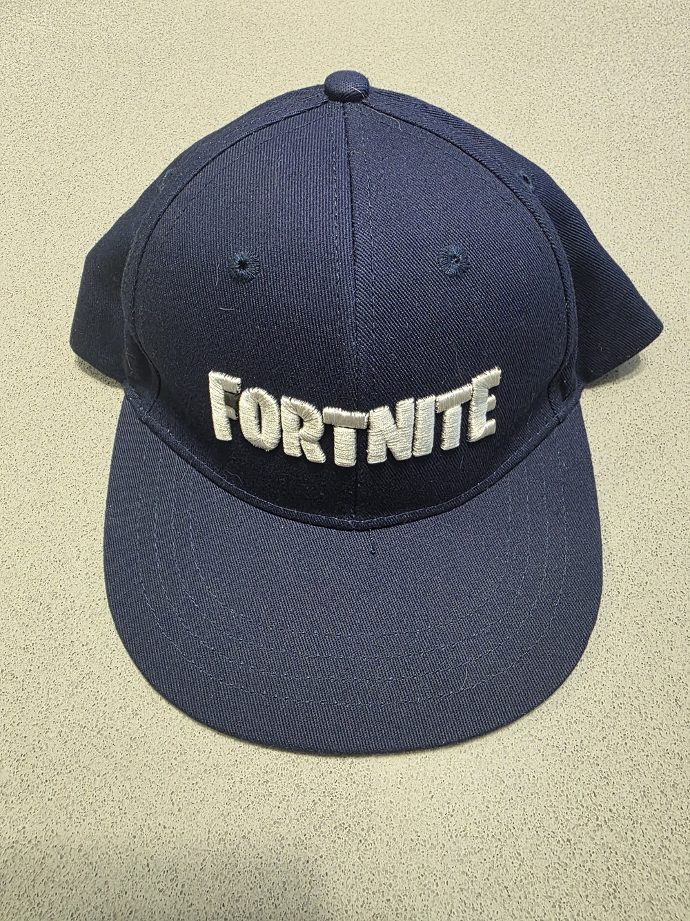 Kids Navy Baseball Cap - Embroidered Logo
